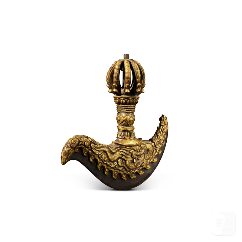 A gilt-copper alloy kartika (knife), Tibet or Nepal, 20th century - 图3